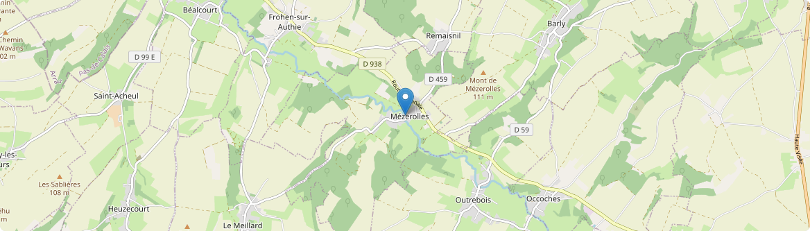 Mézerolles - Carte