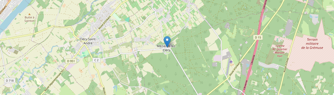 Mézières-lez-Cléry - Carte