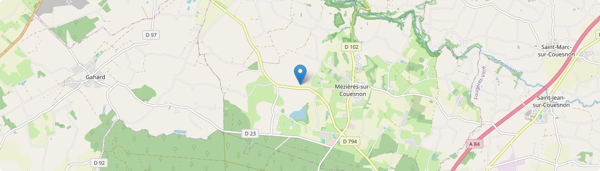 Mézières-sur-Couesnon - Carte