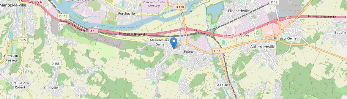 Mézières-sur-Seine - Carte