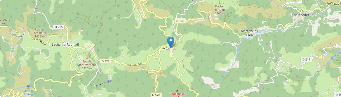Mézilhac - Carte