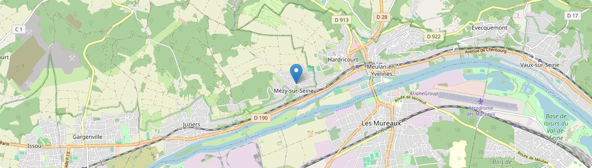 Mézy-sur-Seine - Carte