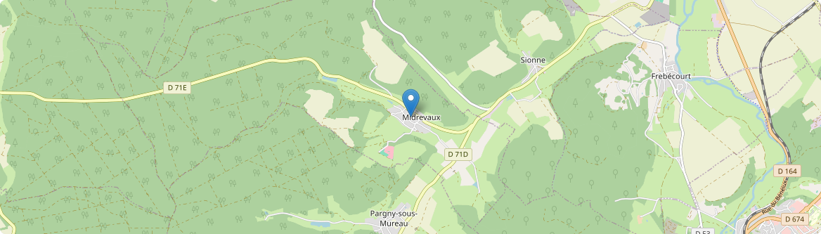 Midrevaux - Carte