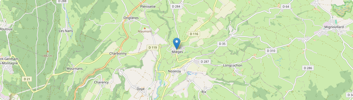 Mièges - Carte