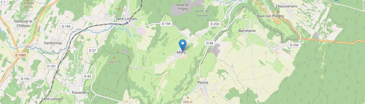 Miéry - Carte