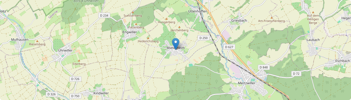 Mietesheim - Carte