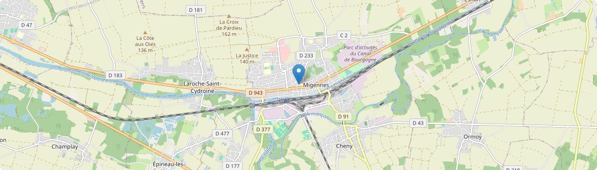 Migennes - Carte