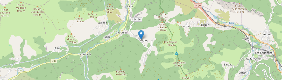 Miglos - Carte
