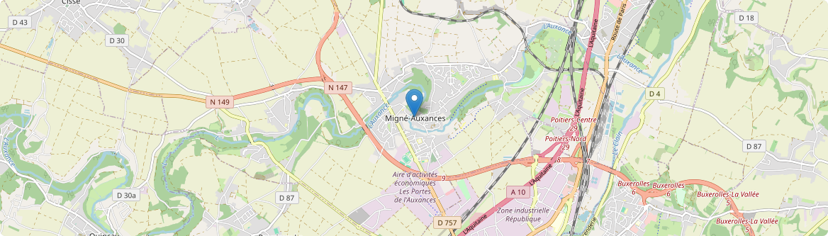Migné-Auxances - Carte