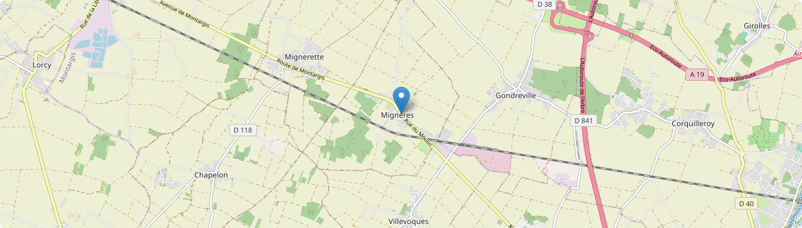 Mignères - Carte