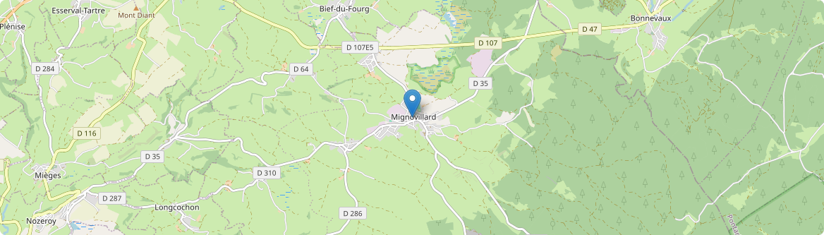 Mignovillard - Carte