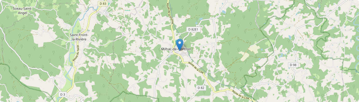 Milhac-de-Nontron - Carte