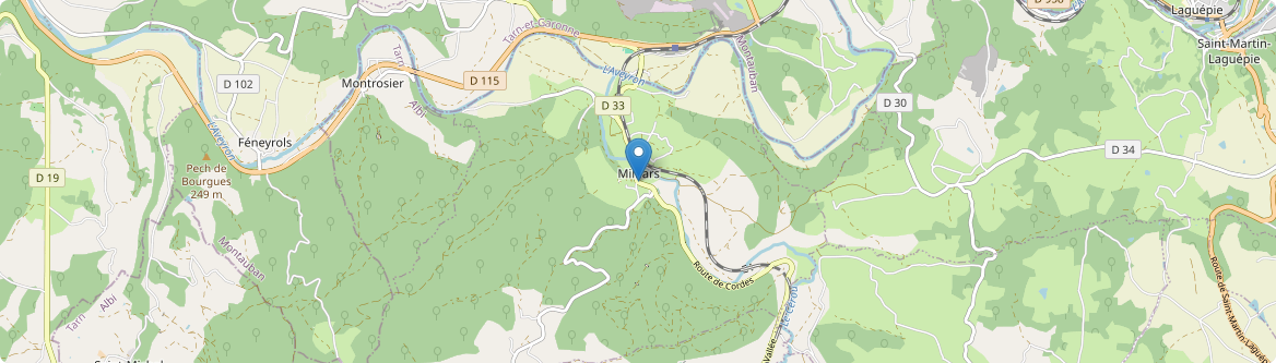 Milhars - Carte