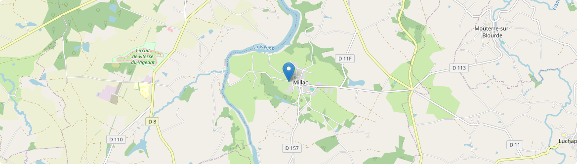Millac - Carte
