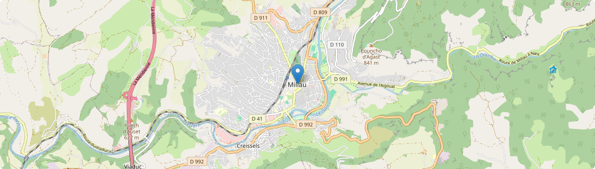 Millau - Carte