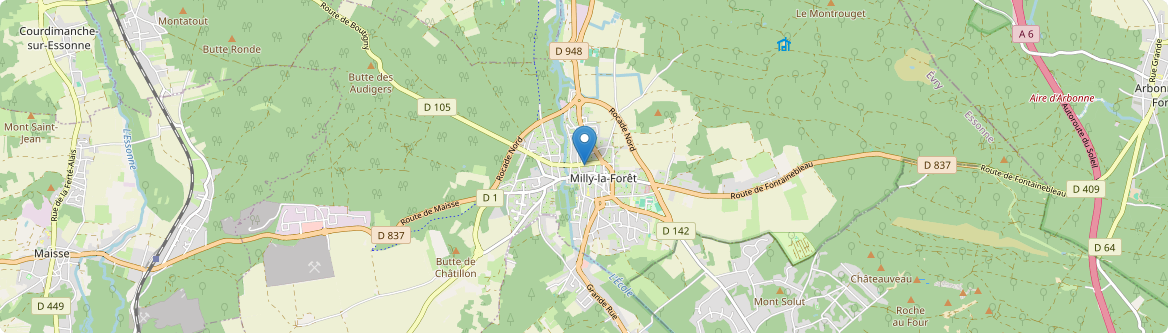 Milly-la-Forêt - Carte