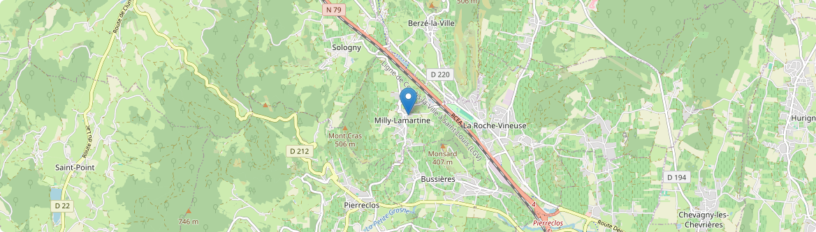 Milly-Lamartine - Carte