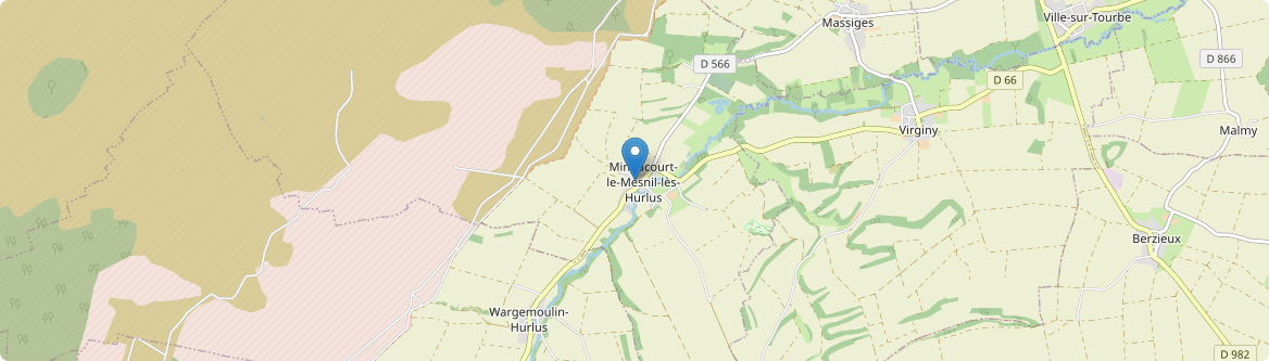 Minaucourt-le-Mesnil-lès-Hurlus - Carte