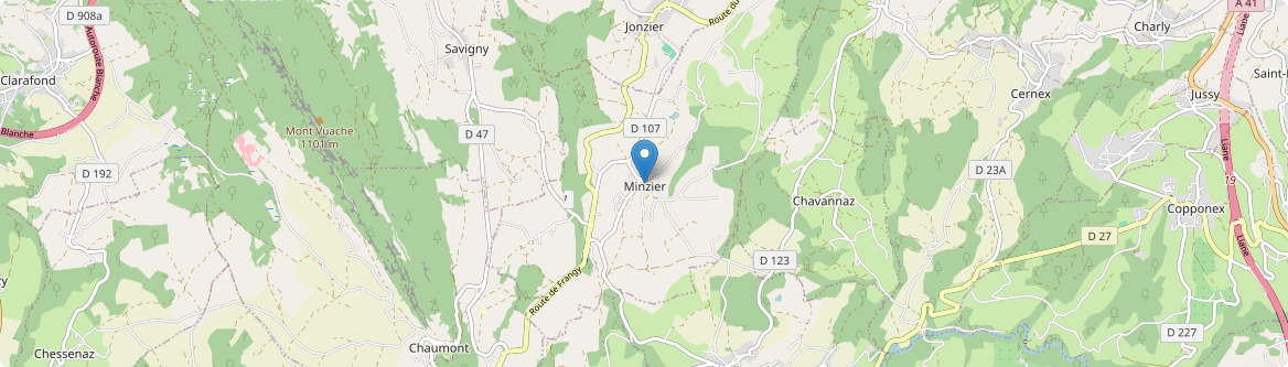 Minzier - Carte