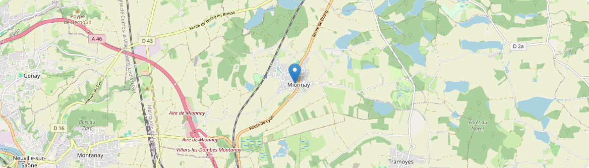 Mionnay - Carte
