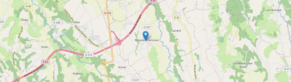 Miossens-Lanusse - Carte