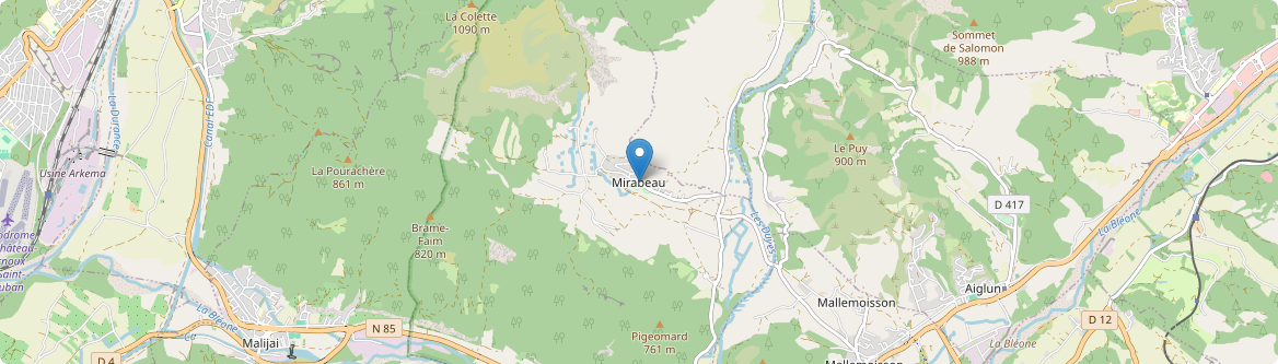 Mirabeau - Carte