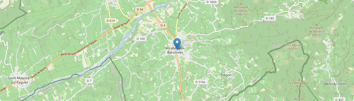 Mirabel-aux-Baronnies - Carte