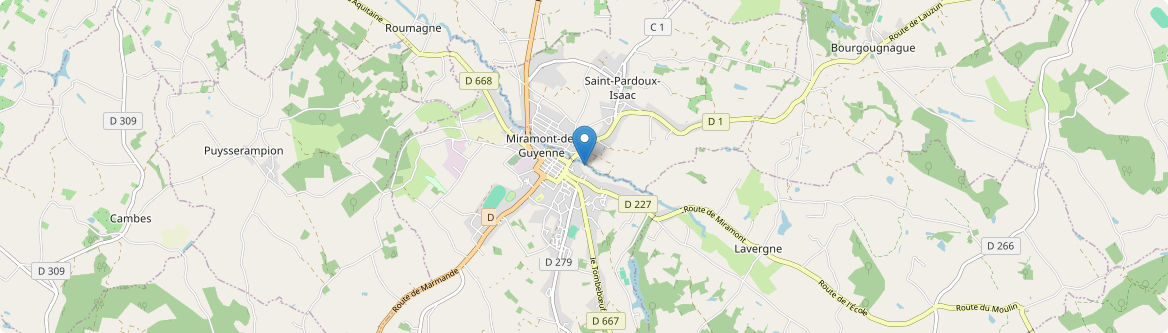 Miramont-de-Guyenne - Carte