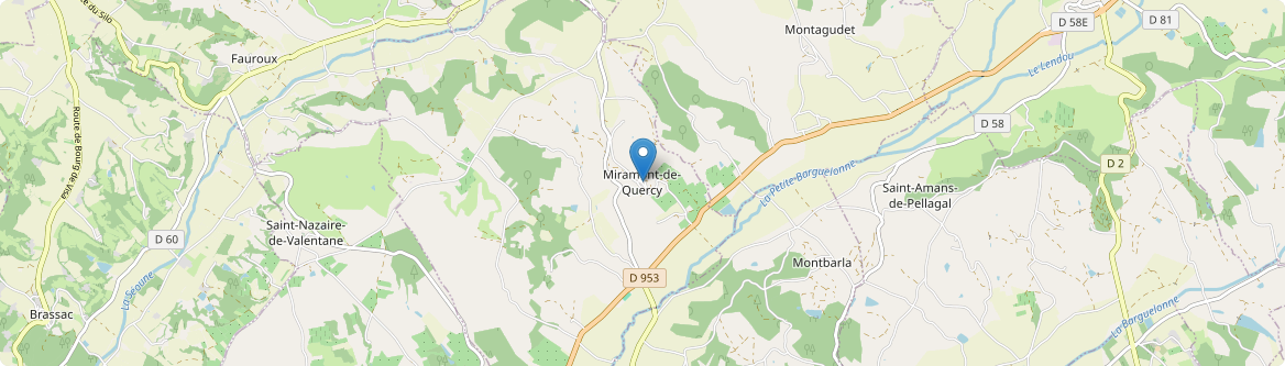 Miramont-de-Quercy - Carte