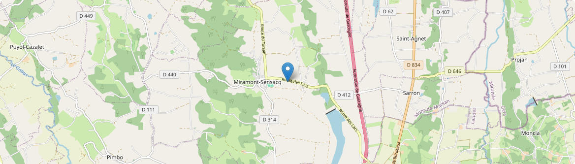 Miramont-Sensacq - Carte