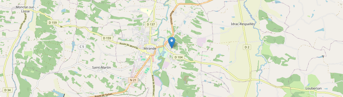 Mirande - Carte