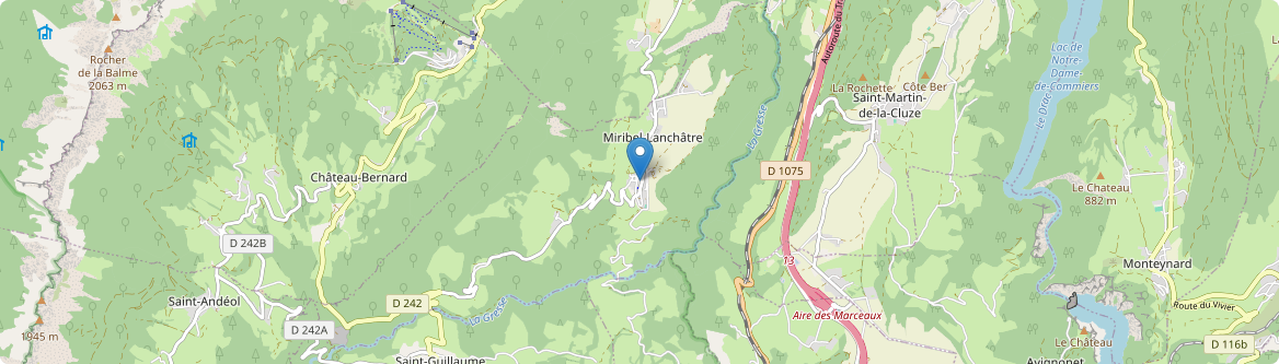Miribel-Lanchâtre - Carte
