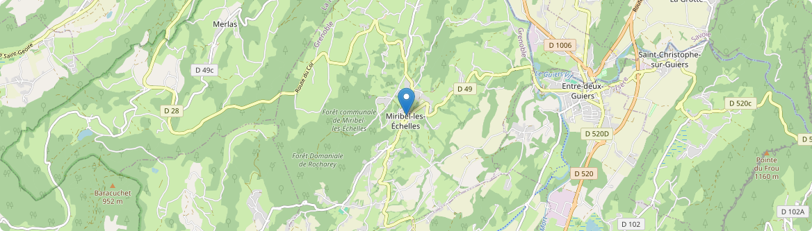 Miribel-les-Échelles - Carte