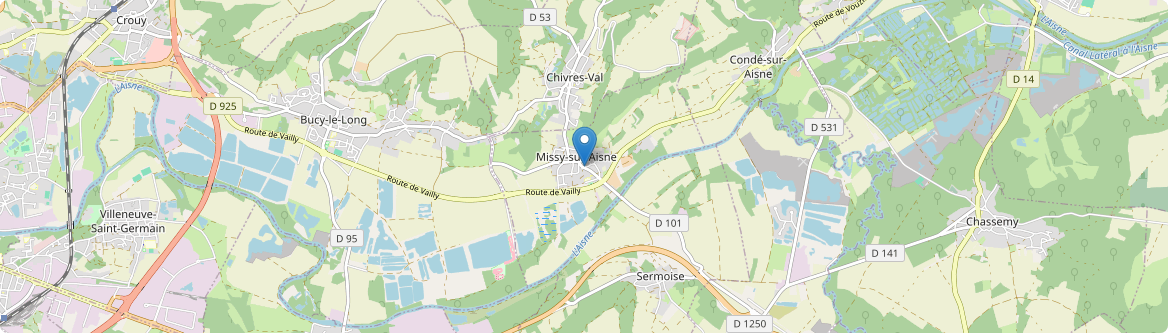 Missy-sur-Aisne - Carte