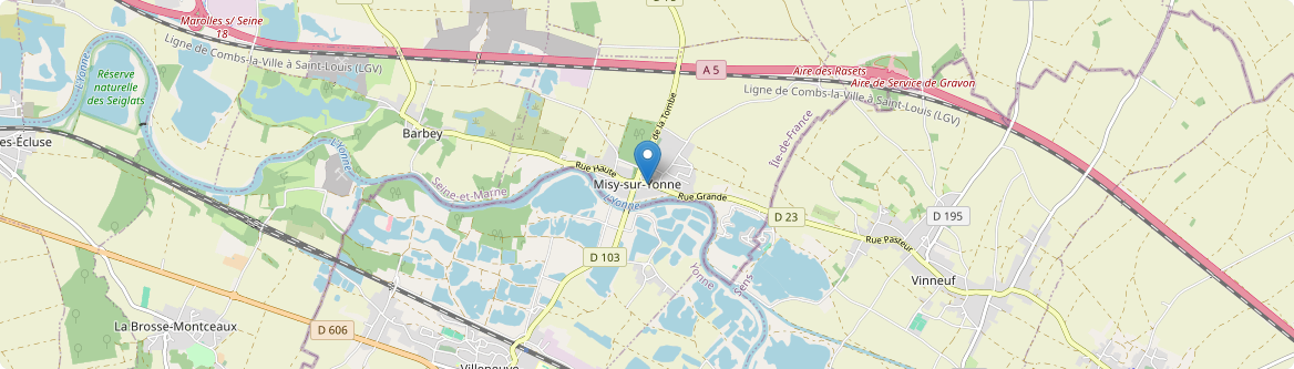 Misy-sur-Yonne - Carte