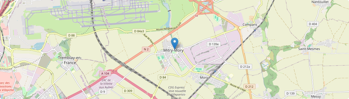 Mitry-Mory - Carte