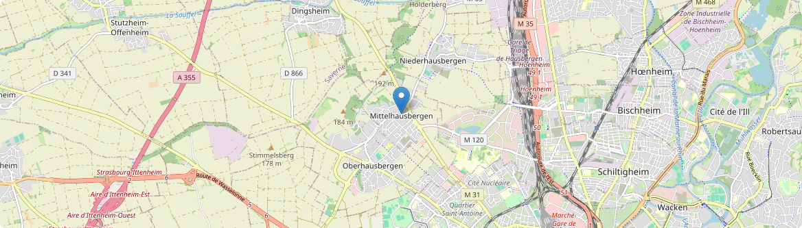 Mittelhausbergen - Carte