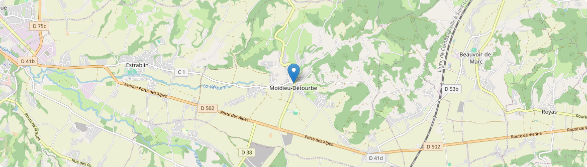 Moidieu-Détourbe - Carte