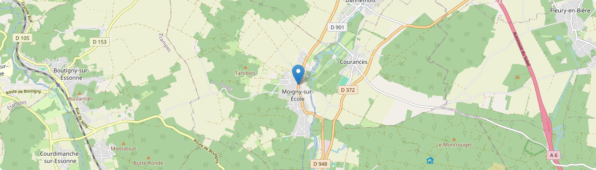 Moigny-sur-École - Carte