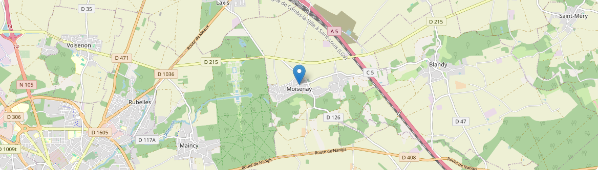Moisenay - Carte