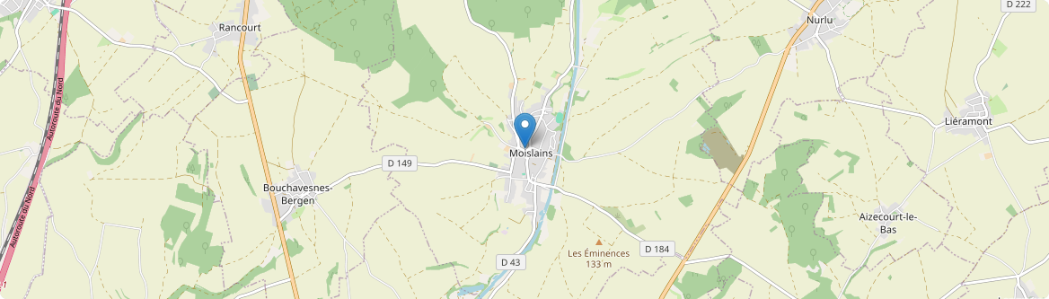 Moislains - Carte