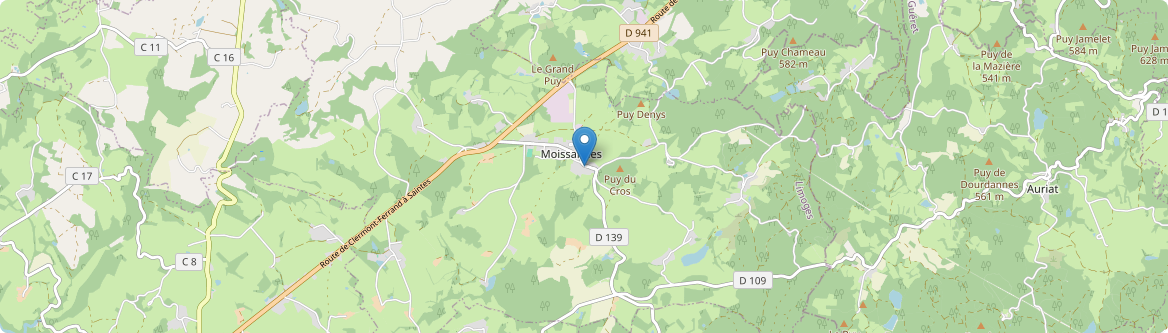 Moissannes - Carte