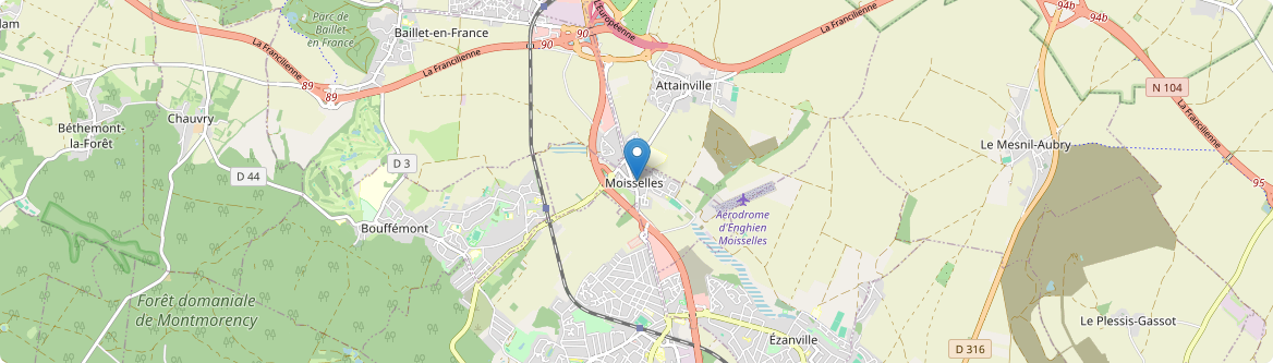 Moisselles - Carte