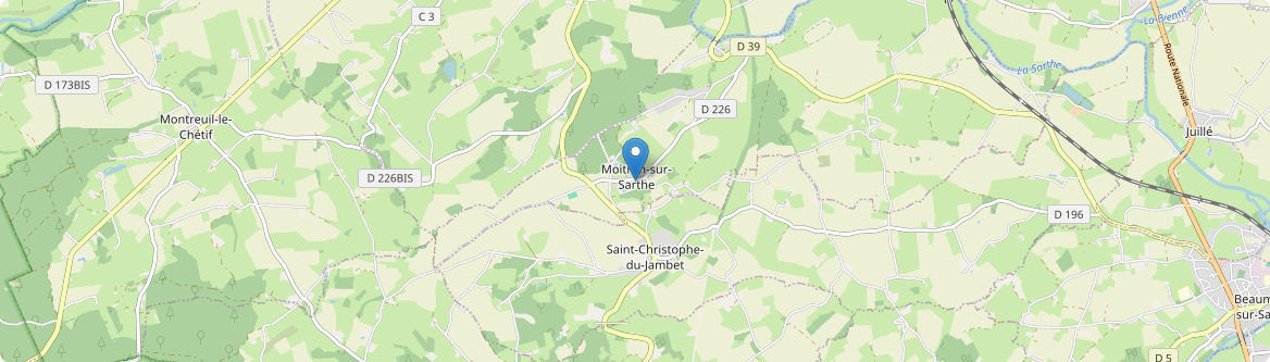 Moitron-sur-Sarthe - Carte
