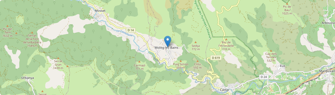 Molitg-les-Bains - Carte