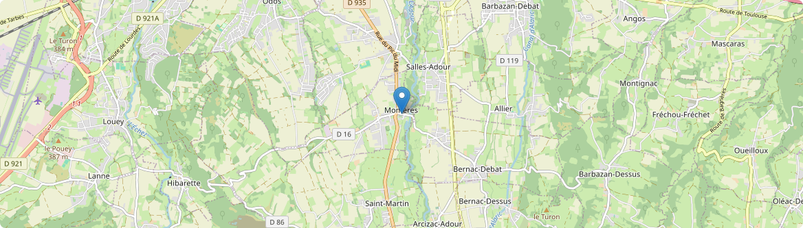 Momères - Carte