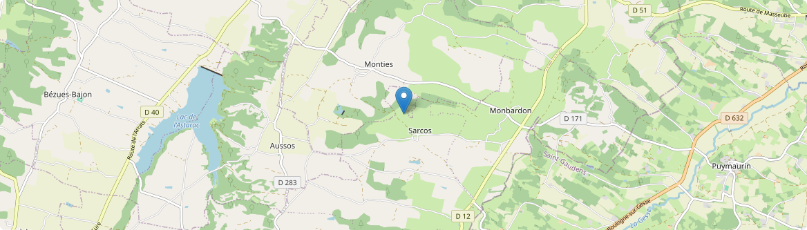 Monbardon - Carte