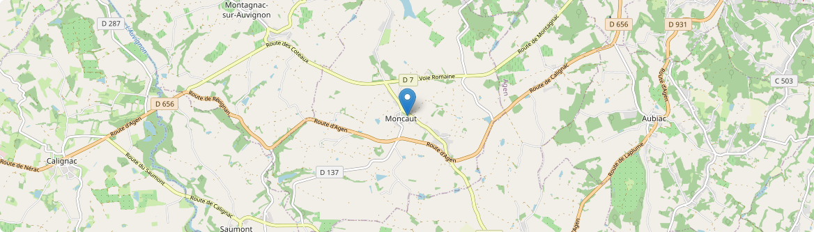 Moncaut - Carte