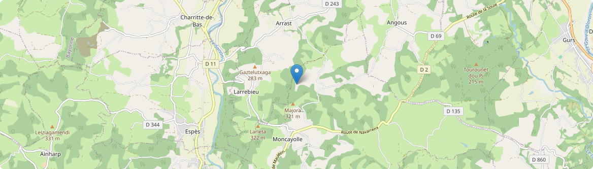 Moncayolle-Larrory-Mendibieu - Carte