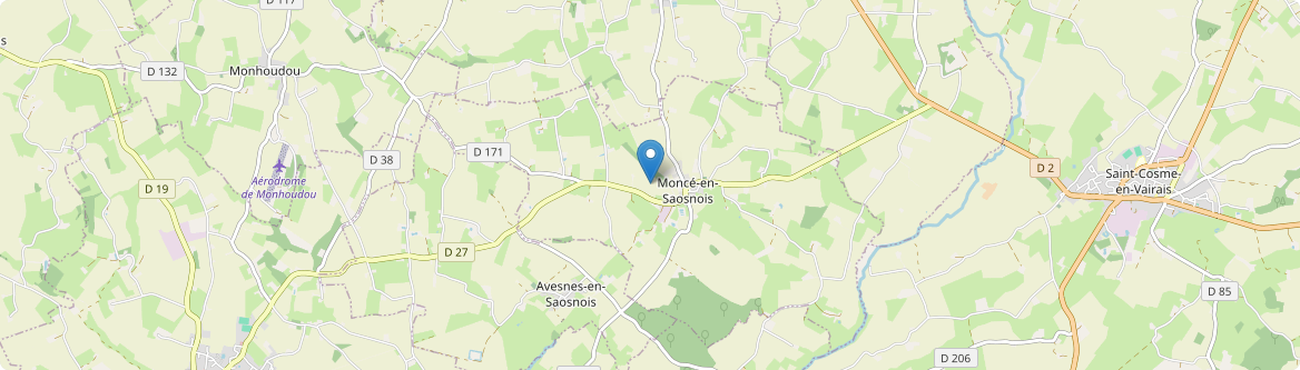 Moncé-en-Saosnois - Carte